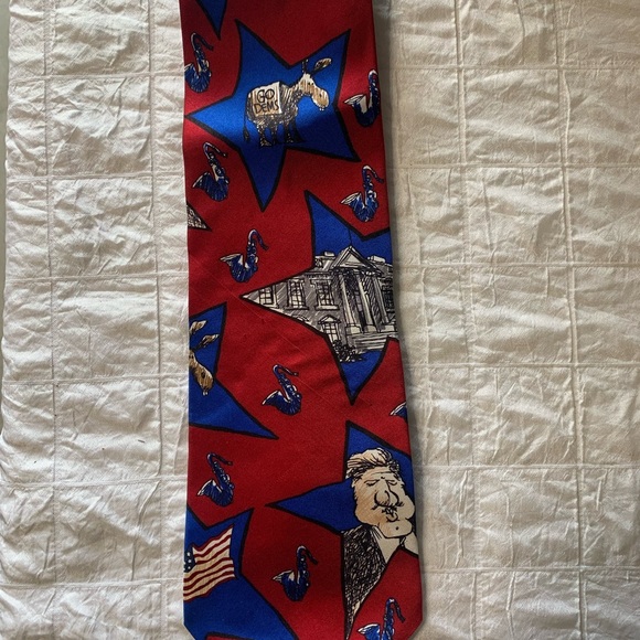 Tie Mike Luckovich’ Election Collection Democrat Clinton Red Blue 4” - Picture 7 of 7